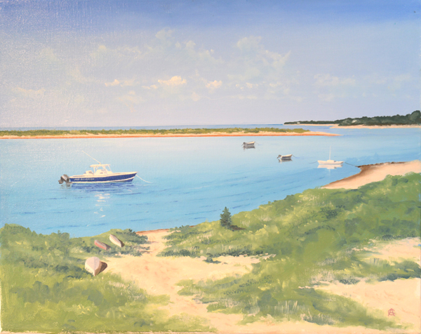 Bluff Point - oil painting by Christopher Crofton-Atkins