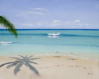 Late Afternoon at Pink Sand Beach by Christopher Crofton-Atkins