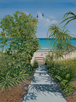 Down to the Beach at Sip-Sip painting by Christopher Crofton-Atkins
