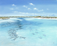 Falling Tide Oil Painting by Christopher Crofton-Atkins